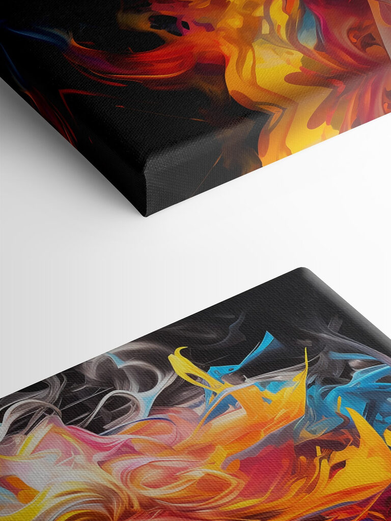 A woman with colorful hair A woman with colorful hair