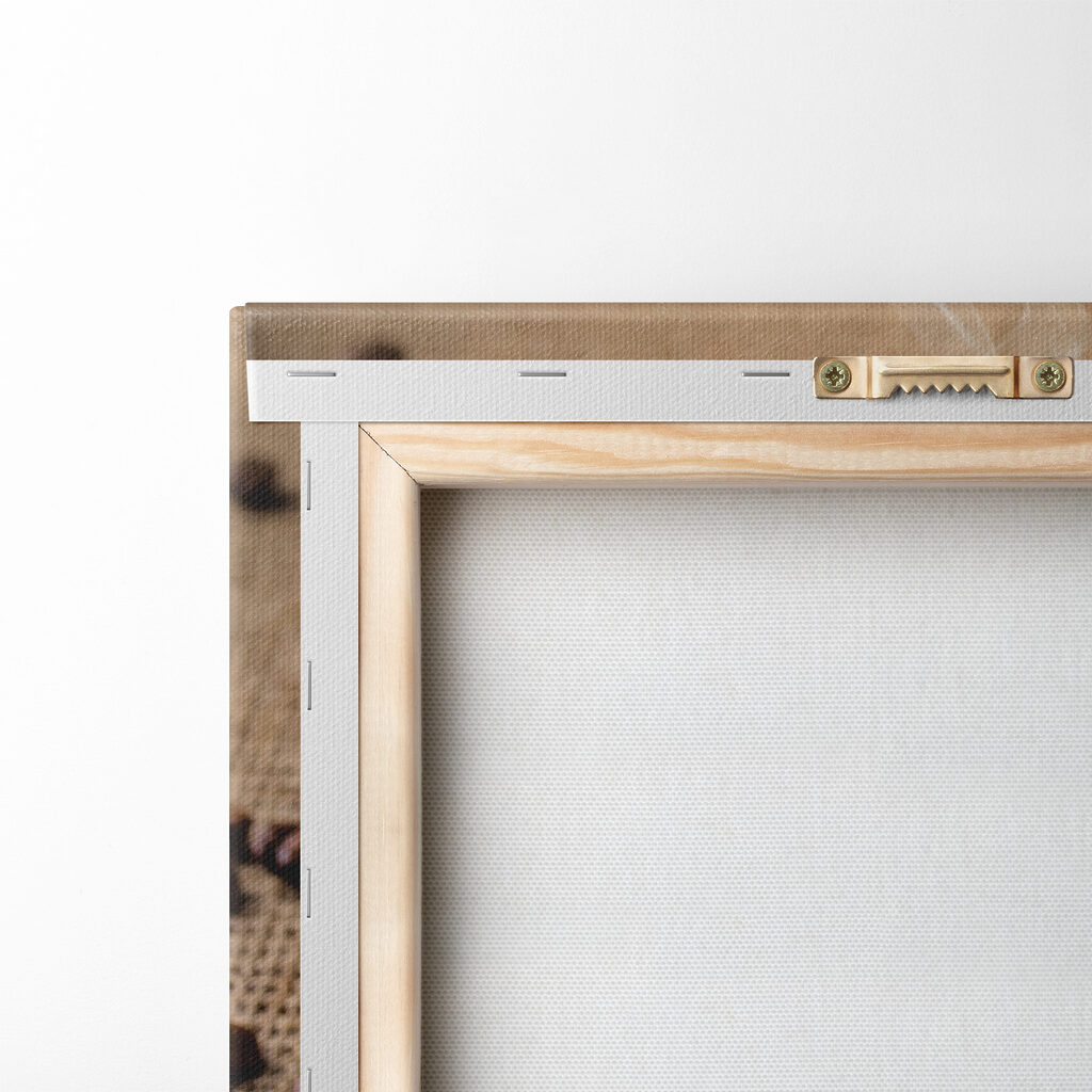 A cup of coffee and a bag of coffee beans