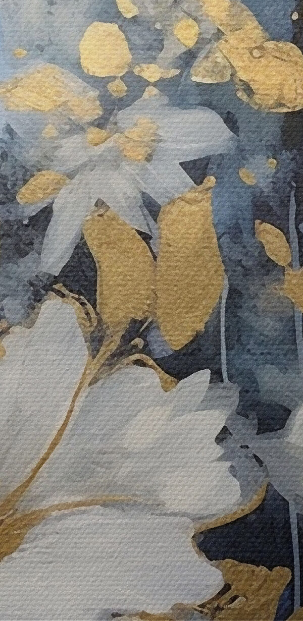 Eleganță florală în albastru și alb Eleganță florală în albastru și alb