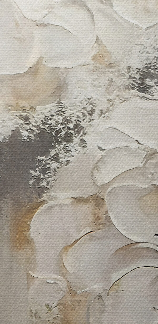 O pictură de flori albe O pictură de flori albe