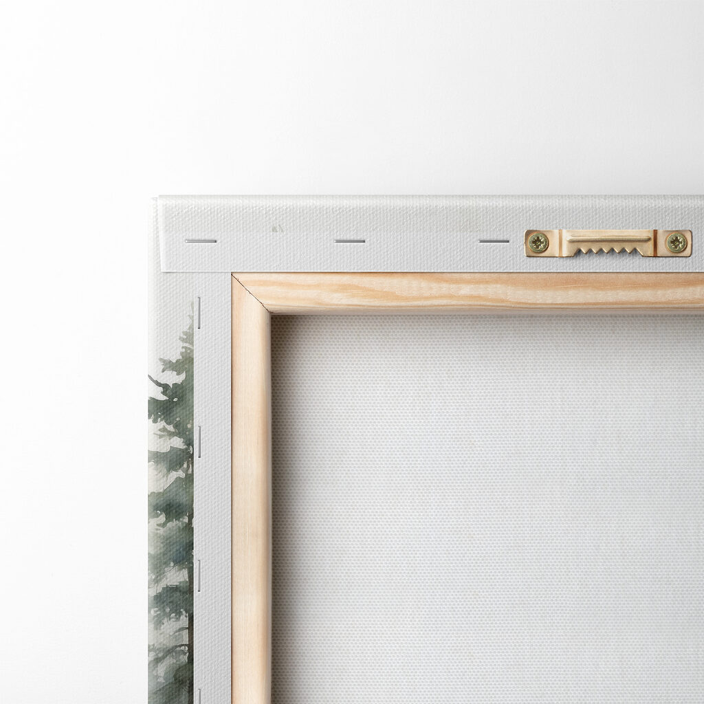 A watercolor of a forest