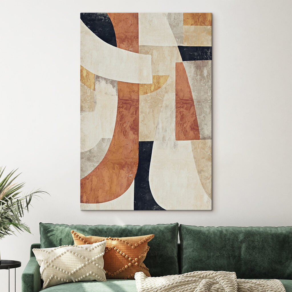 A painting of different colors