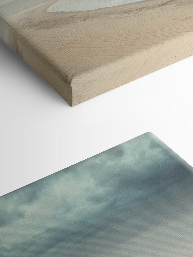 A person walking on a beach