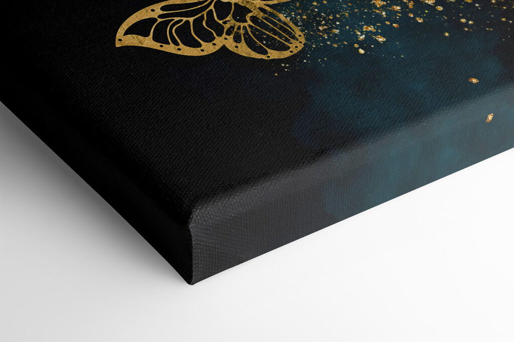 A group of butterflies on a blue background