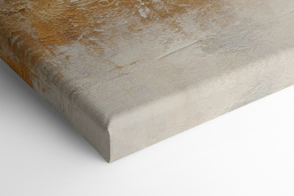 A white and brown wall