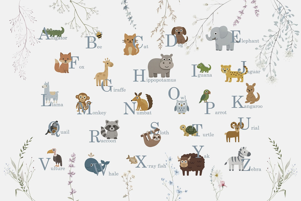 Grup de animale cu litere Grup de animale cu litere