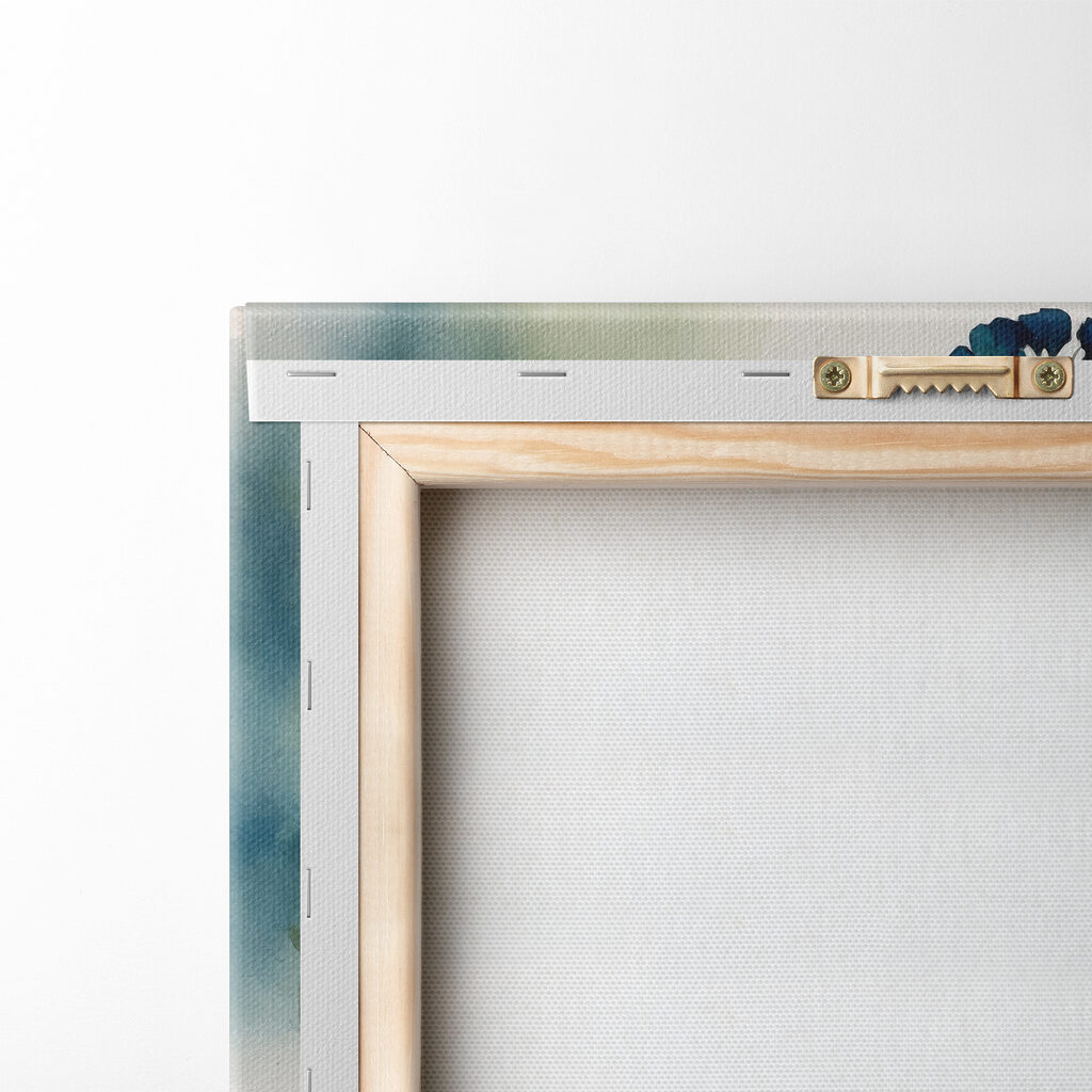 A watercolor of a peacock