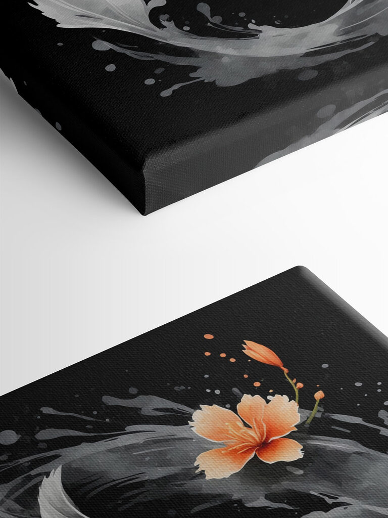 A fish with flowers and water