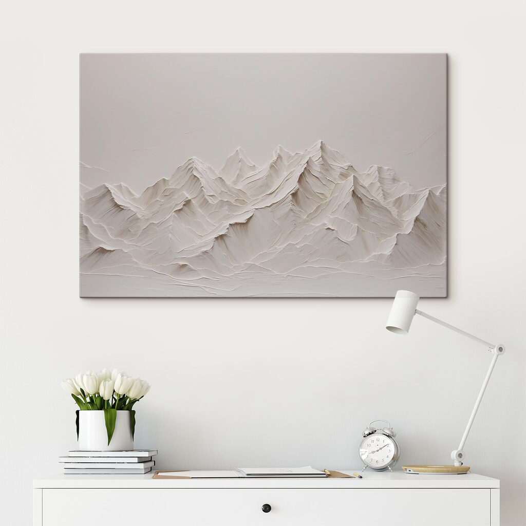 A white mountain range with snow A white mountain range with snow