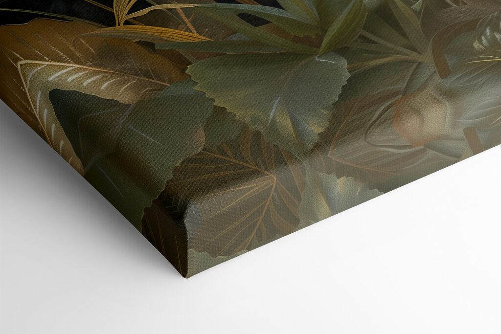 Two black tigers in the jungle