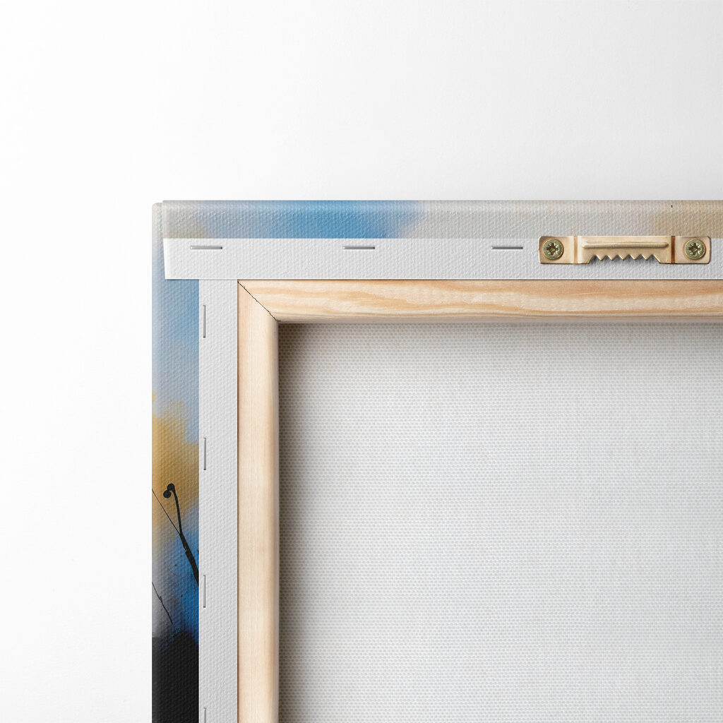 A painting of colorful paint splatters