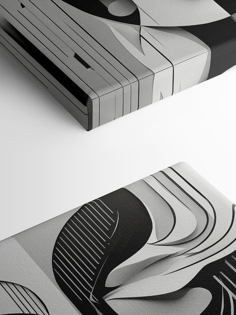 A black and white image of a woman's face A black and white image of a woman's face