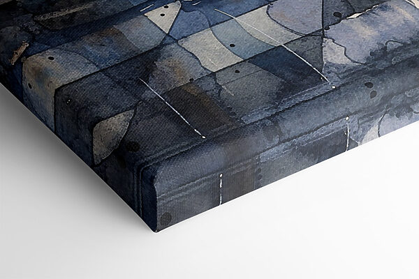 A watercolor of a chess board