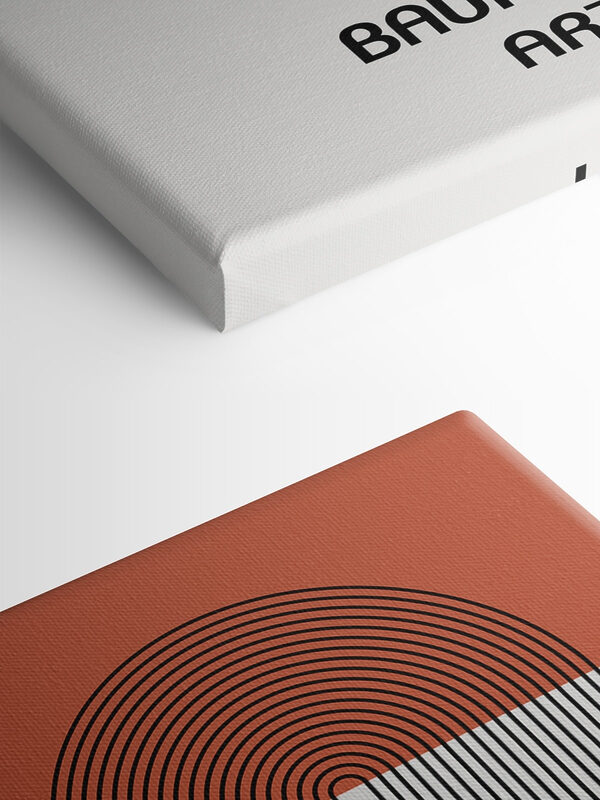 A poster with lines and circles