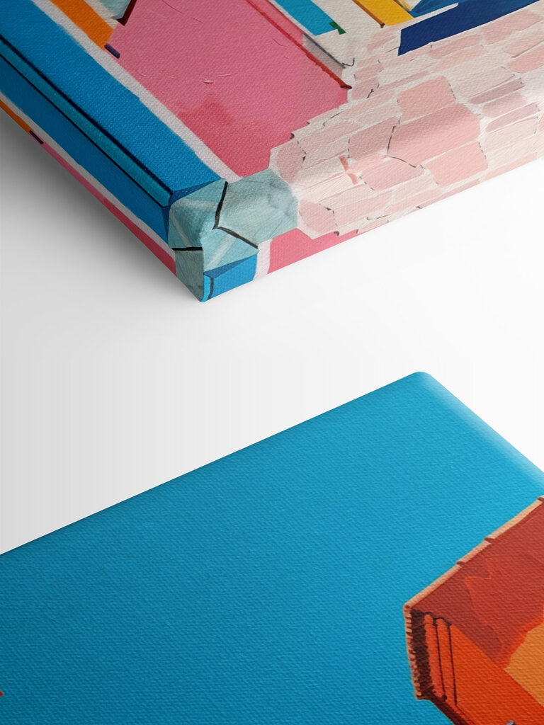 Colorful buildings and a body of water