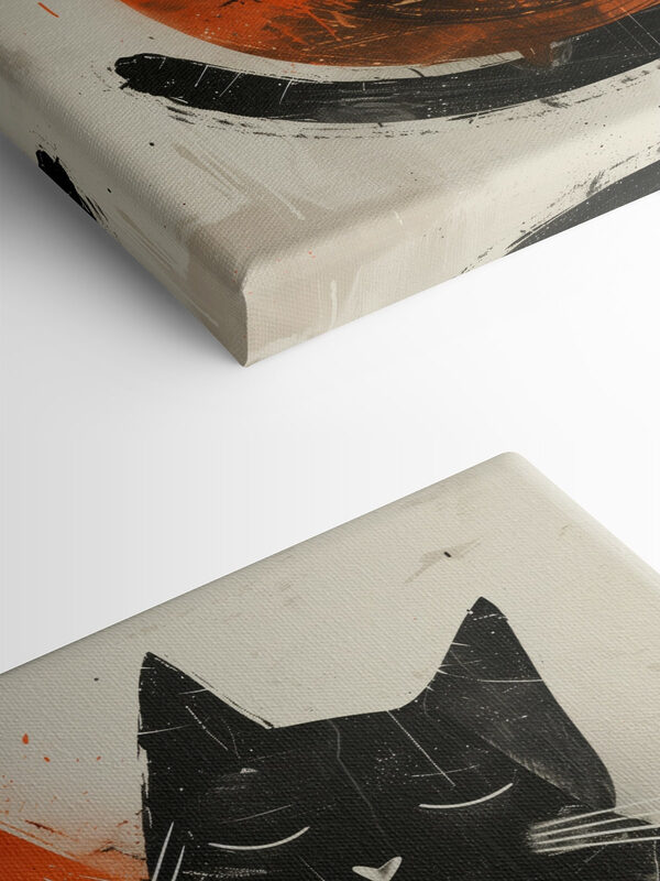 Two cats hugging each other