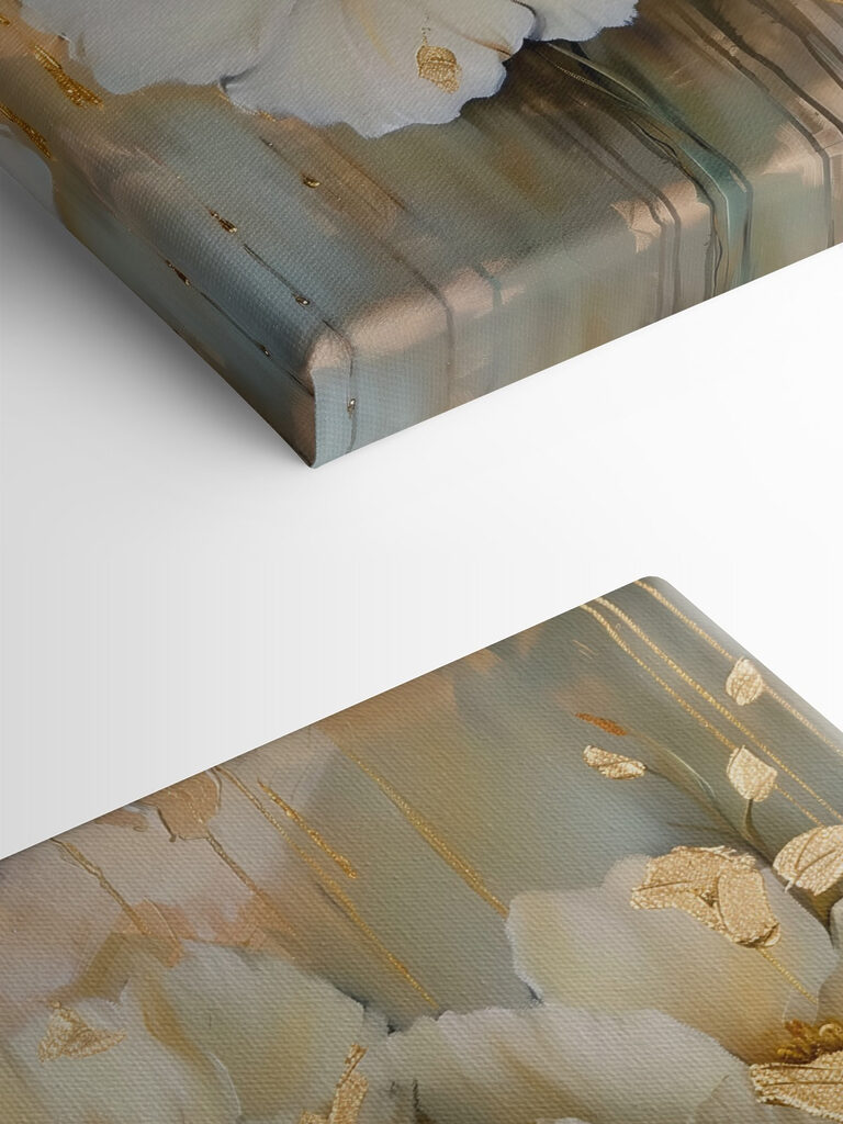 Elegant petals with metallic accents