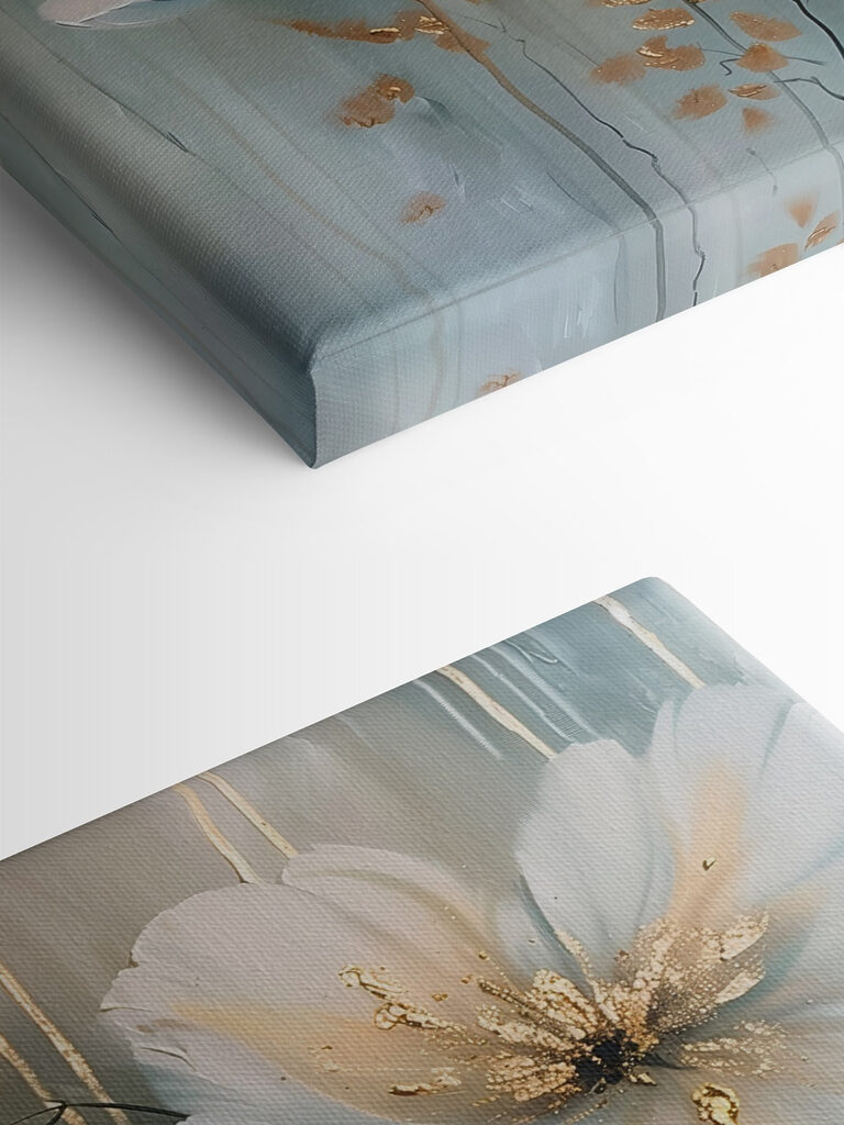 Painting of white flowers