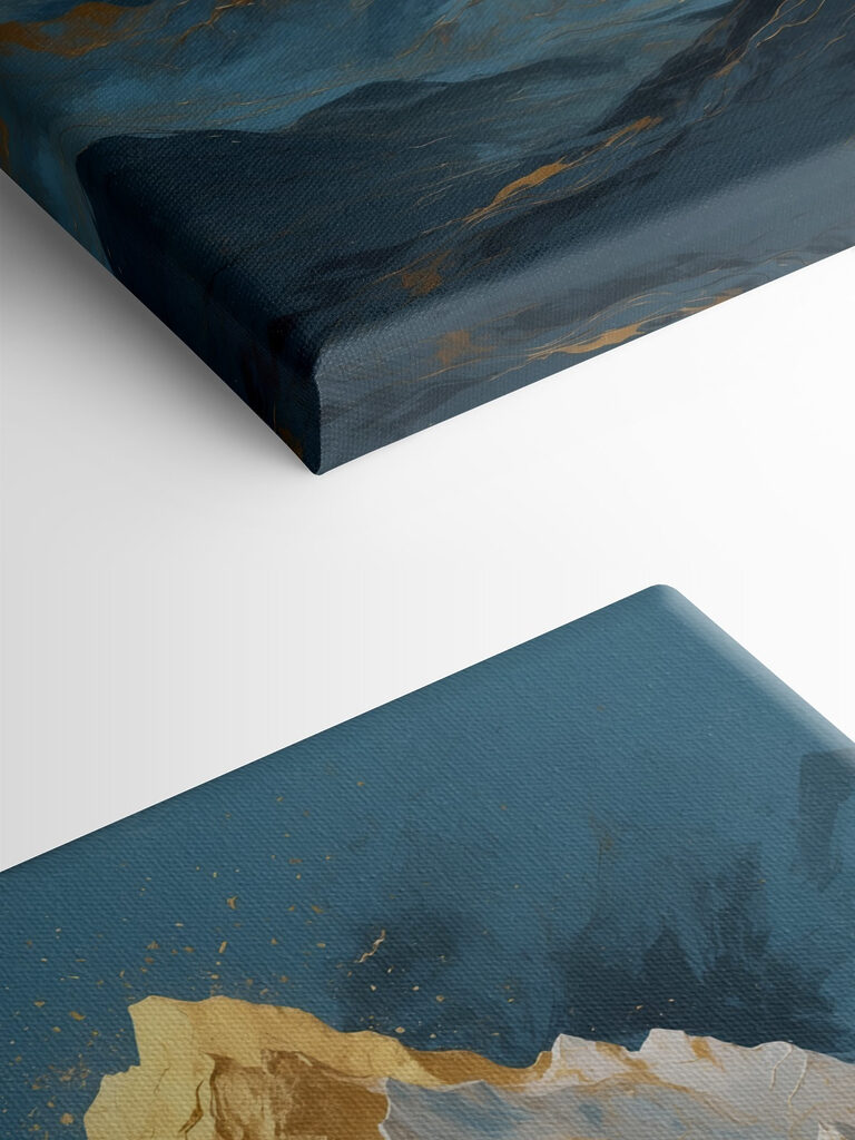 Sun-kissed Peaks Touching Sky