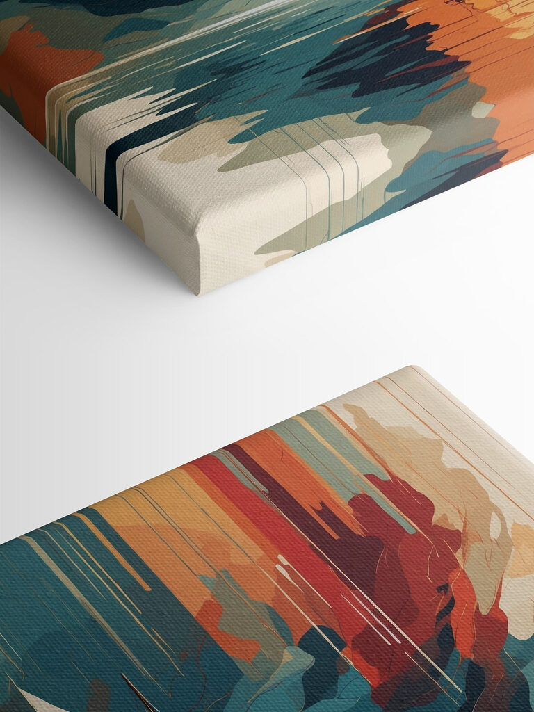 Sailboat on water with colorful clouds Sailboat on water with colorful clouds