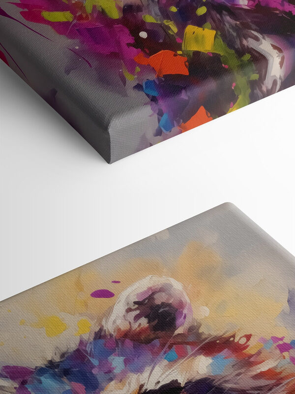 Painting of a raccoon Painting of a raccoon