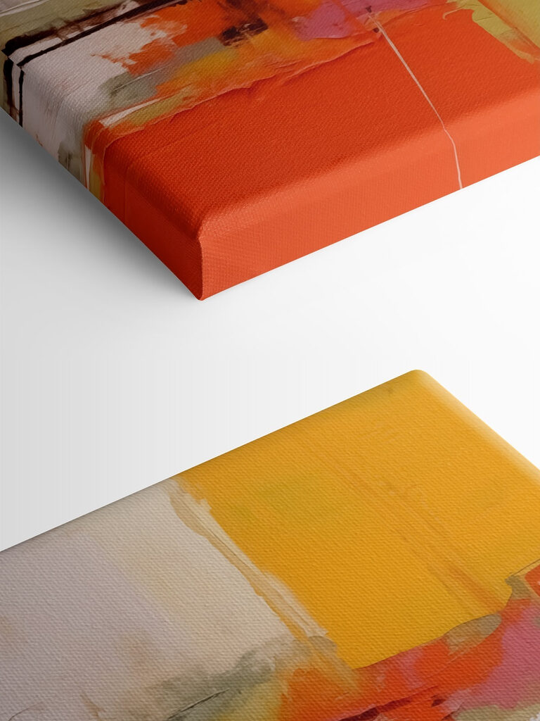 Painting of a colorful wall Painting of a colorful wall