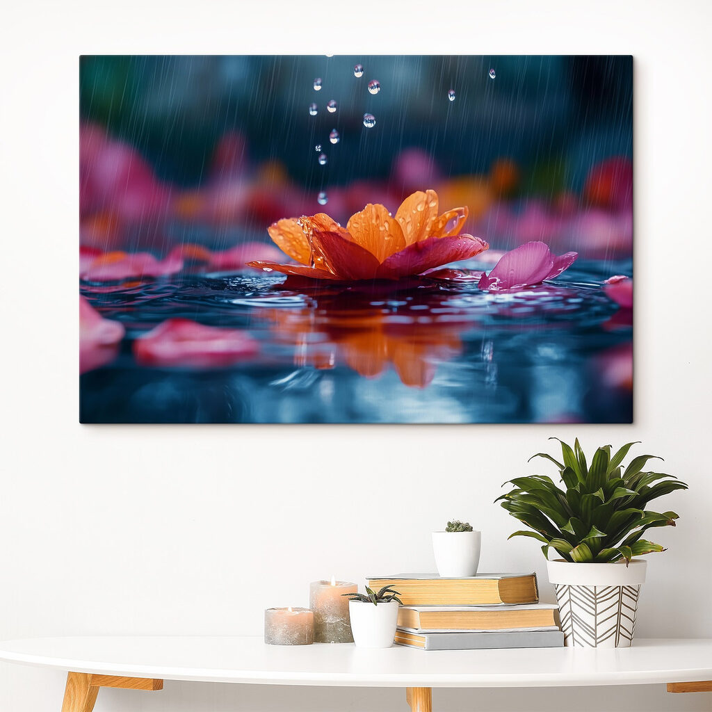 Flower in the water Flower in the water