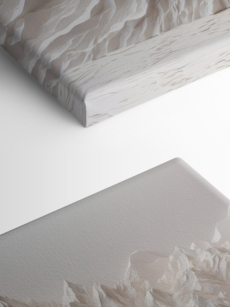 White mountain range with snow White mountain range with snow