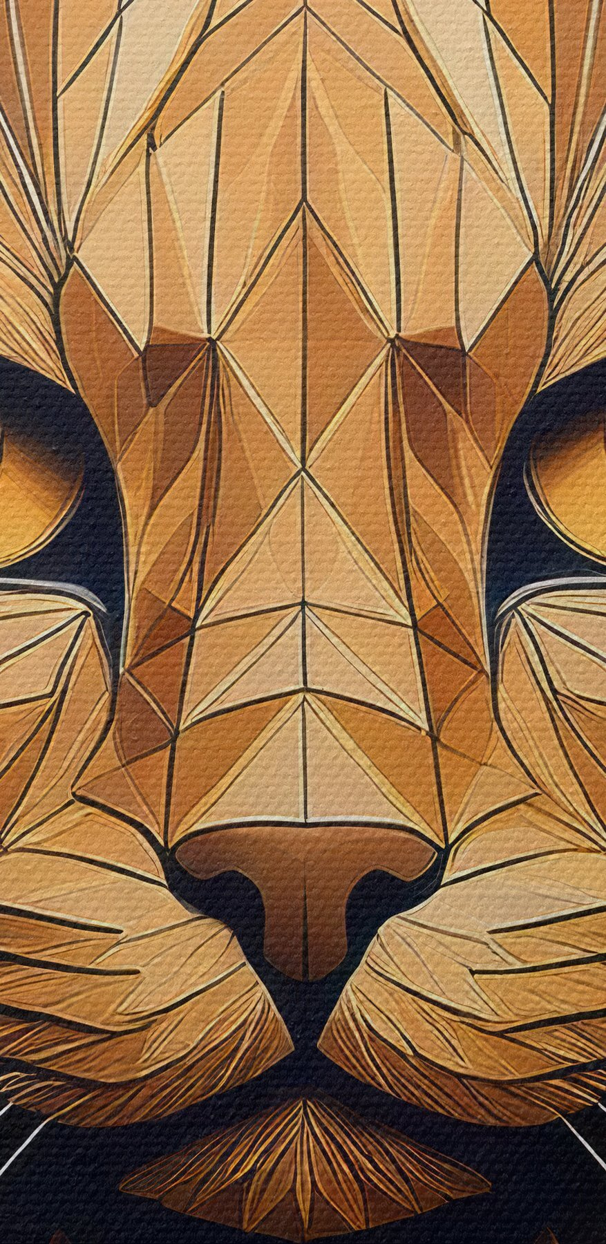 Pisică cu un design low poly
