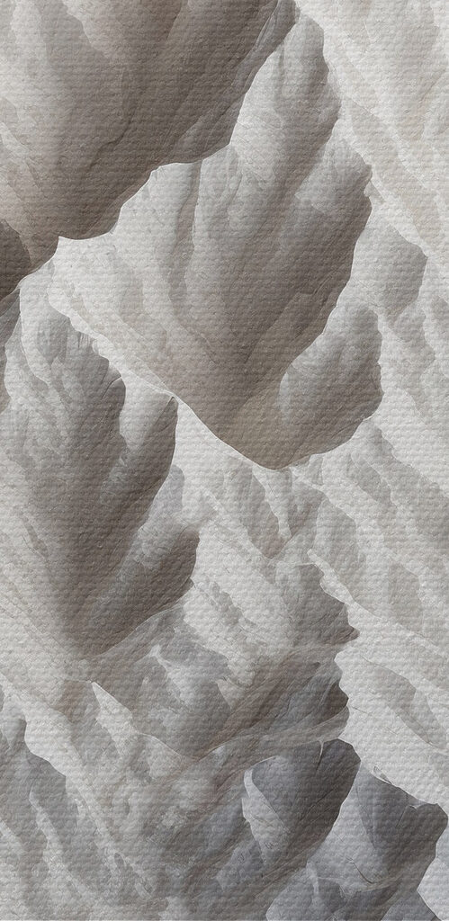 Mountain with smoke coming out of it