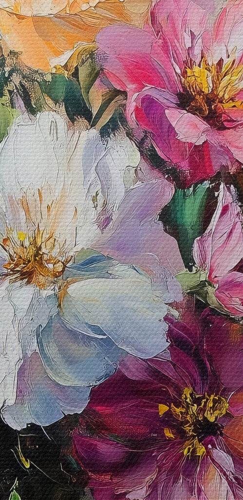 Pictura de flori într-o vază s41630pzvl 499x1024 - Pictura de flori într-o vază