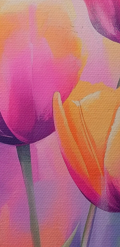 Painting of tulips