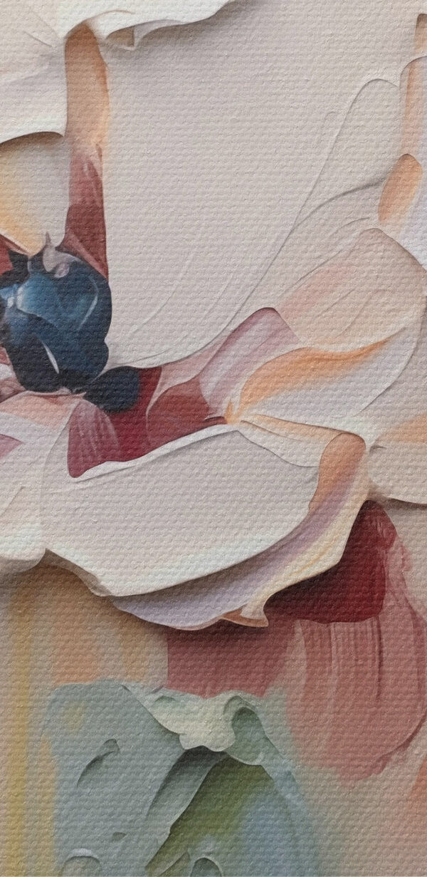 Pictură de flori pe o suprafață albă Pictură de flori pe o suprafață albă
