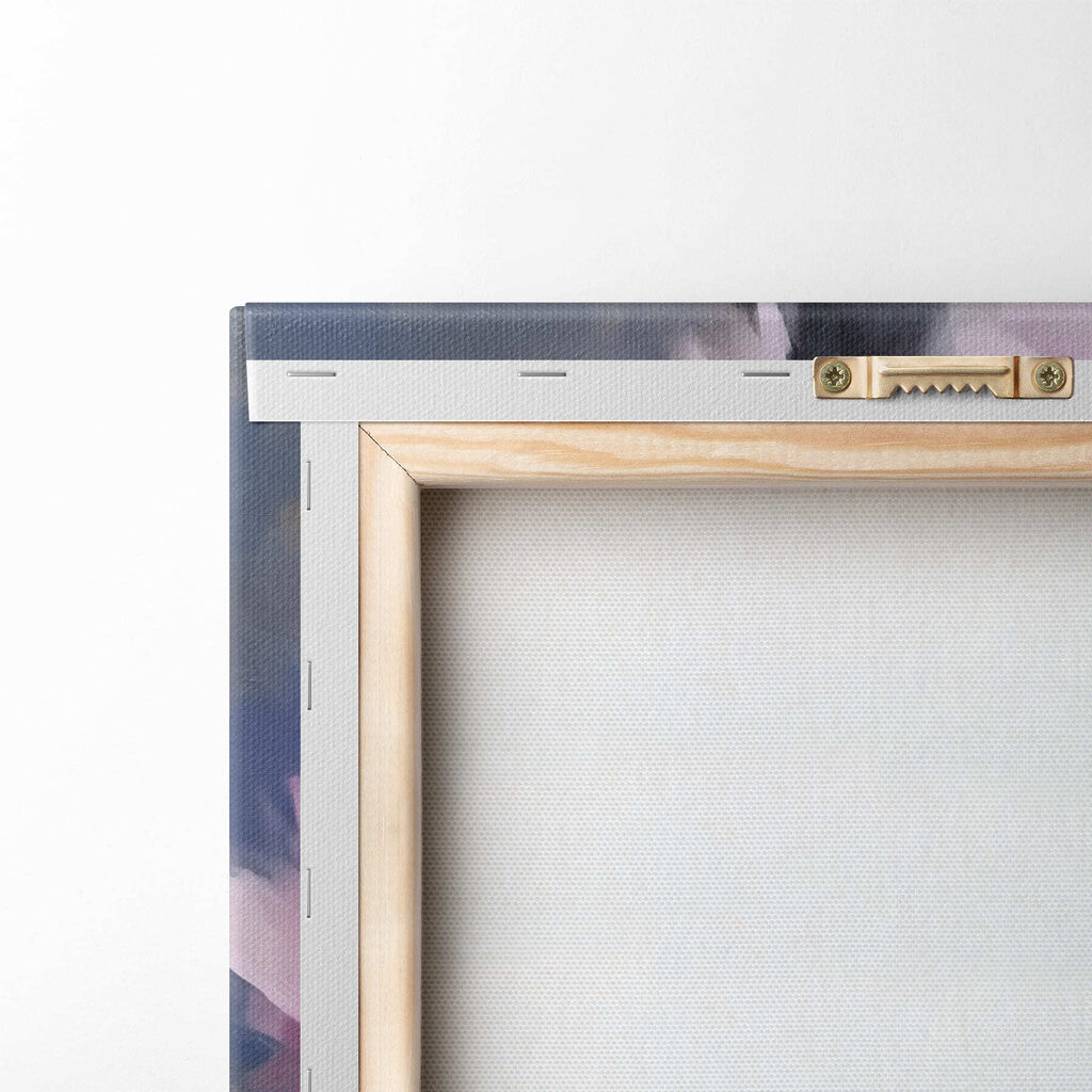 Pink flower with green leaves