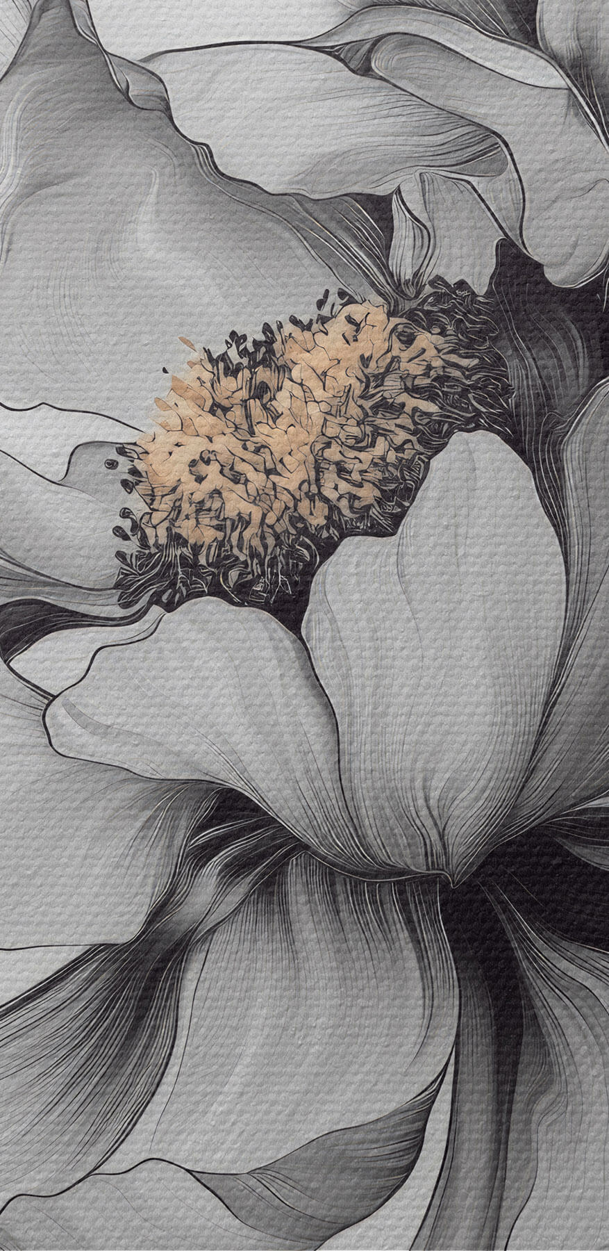 Design floral elegant în nuanțe monocrome Design floral elegant în nuanțe monocrome