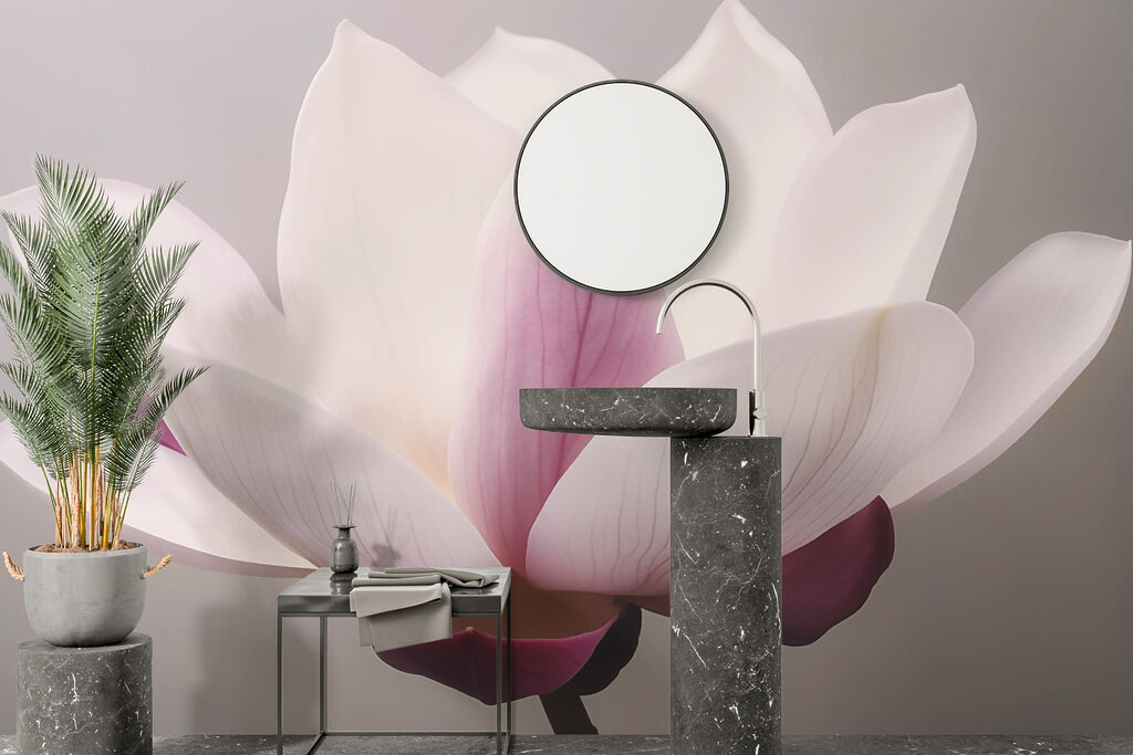 Delicate petals in soft hues