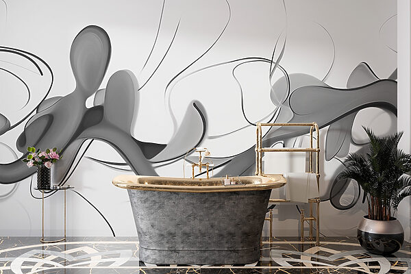 Imagine alb-negru a unui design spiralat Imagine alb-negru a unui design spiralat