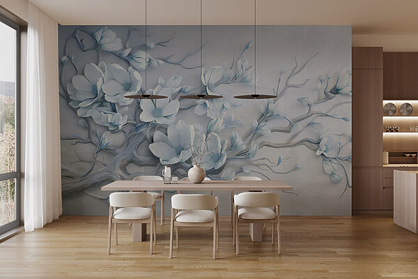 White flowers on a branch