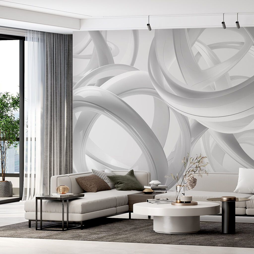 Group of white rings