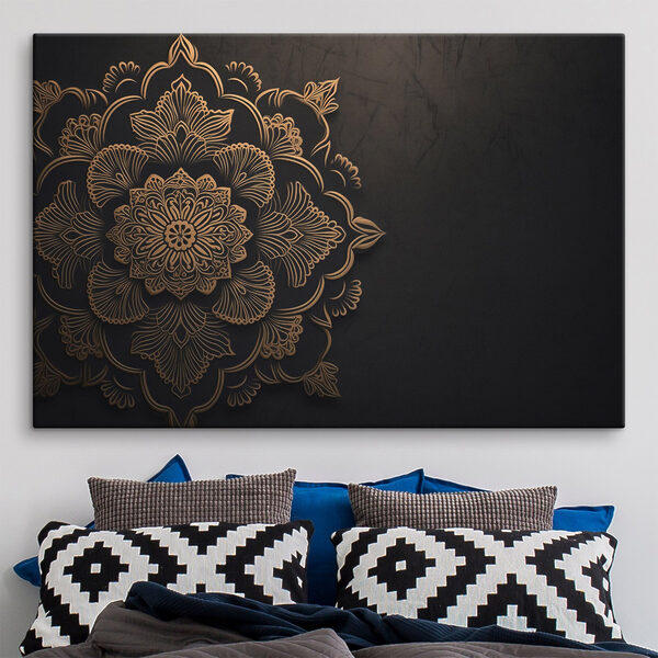 Design floral intricat pe fundal închis Design floral intricat pe fundal închis