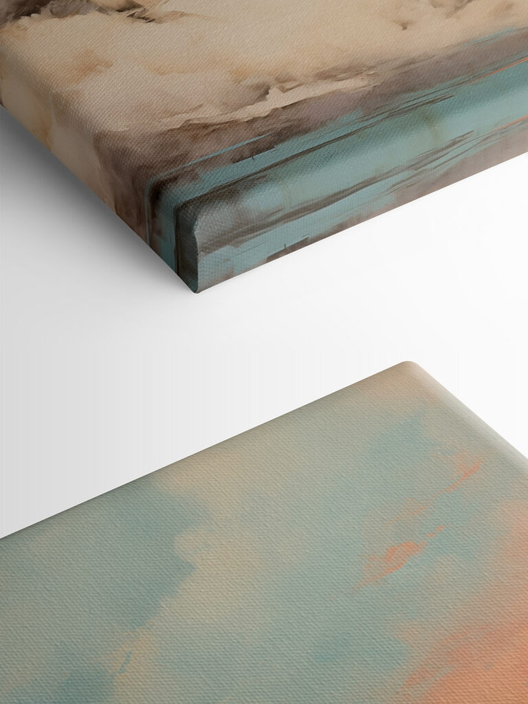 Painting of clouds in the sky