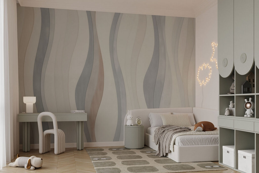 White and grey wallpaper with wavy lines White and grey wallpaper with wavy lines