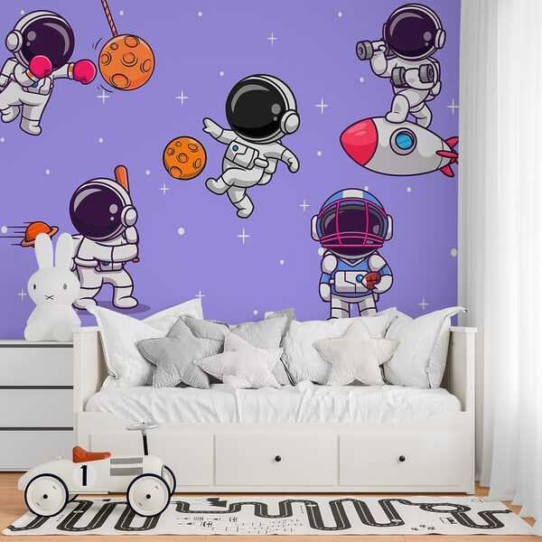 Desen animat cu astronauți în spațiu Desen animat cu astronauți în spațiu