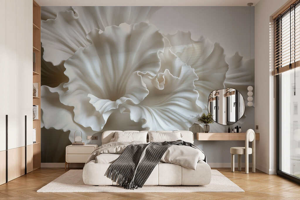 Delicate folds of textured elegance