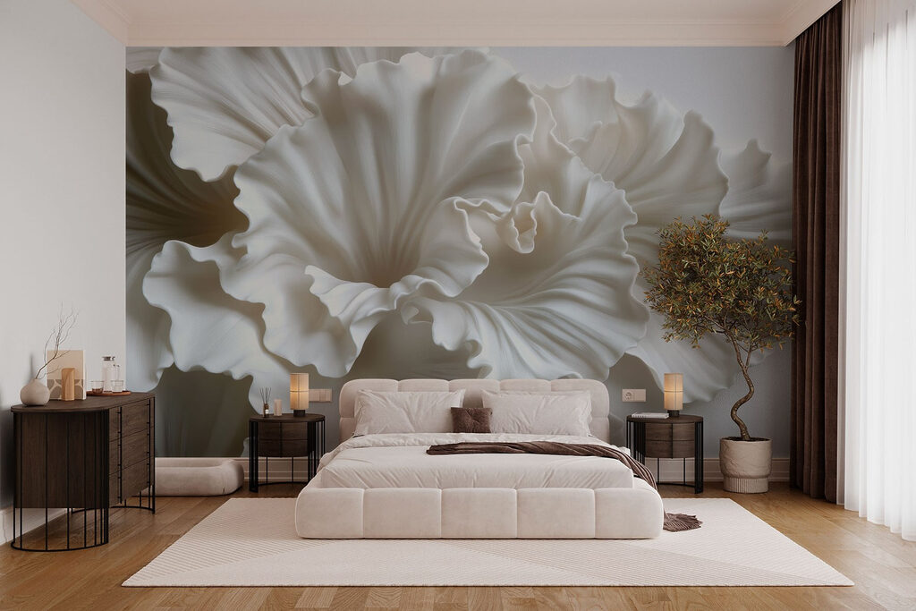 Delicate folds of textured elegance