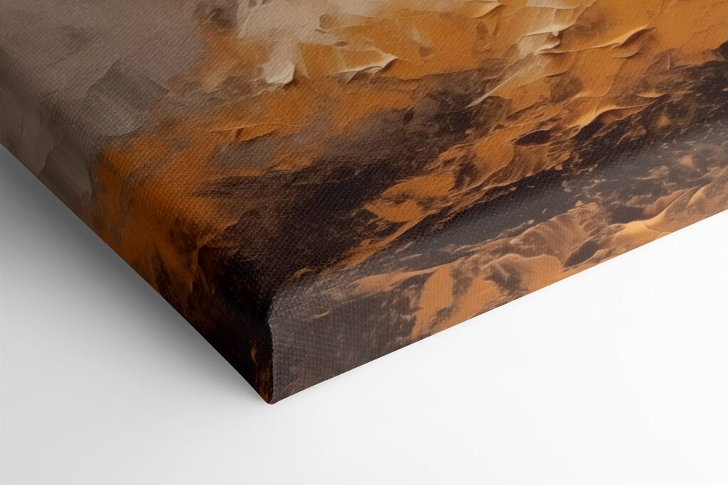 Painting of a mountain range