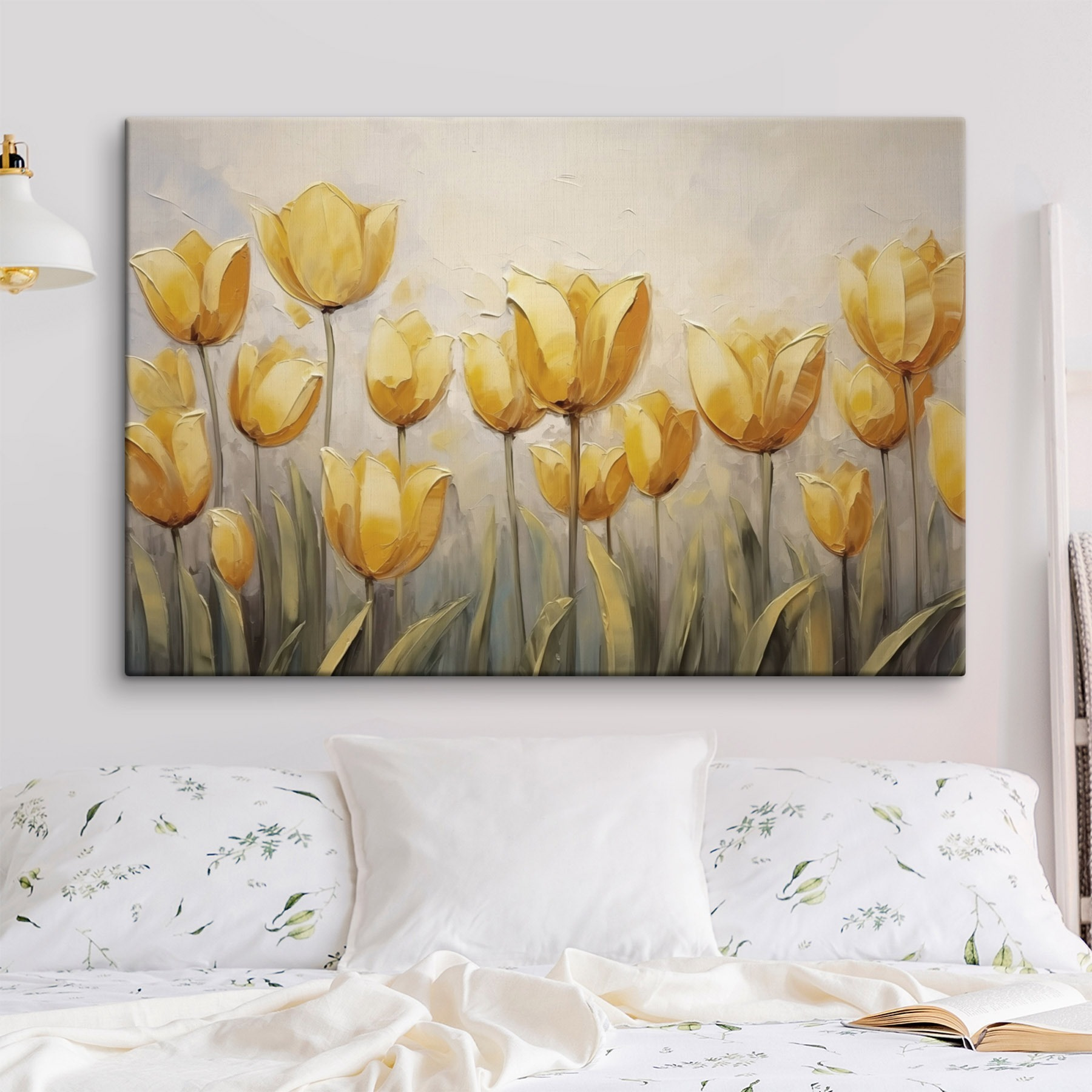 Painting of yellow flowers