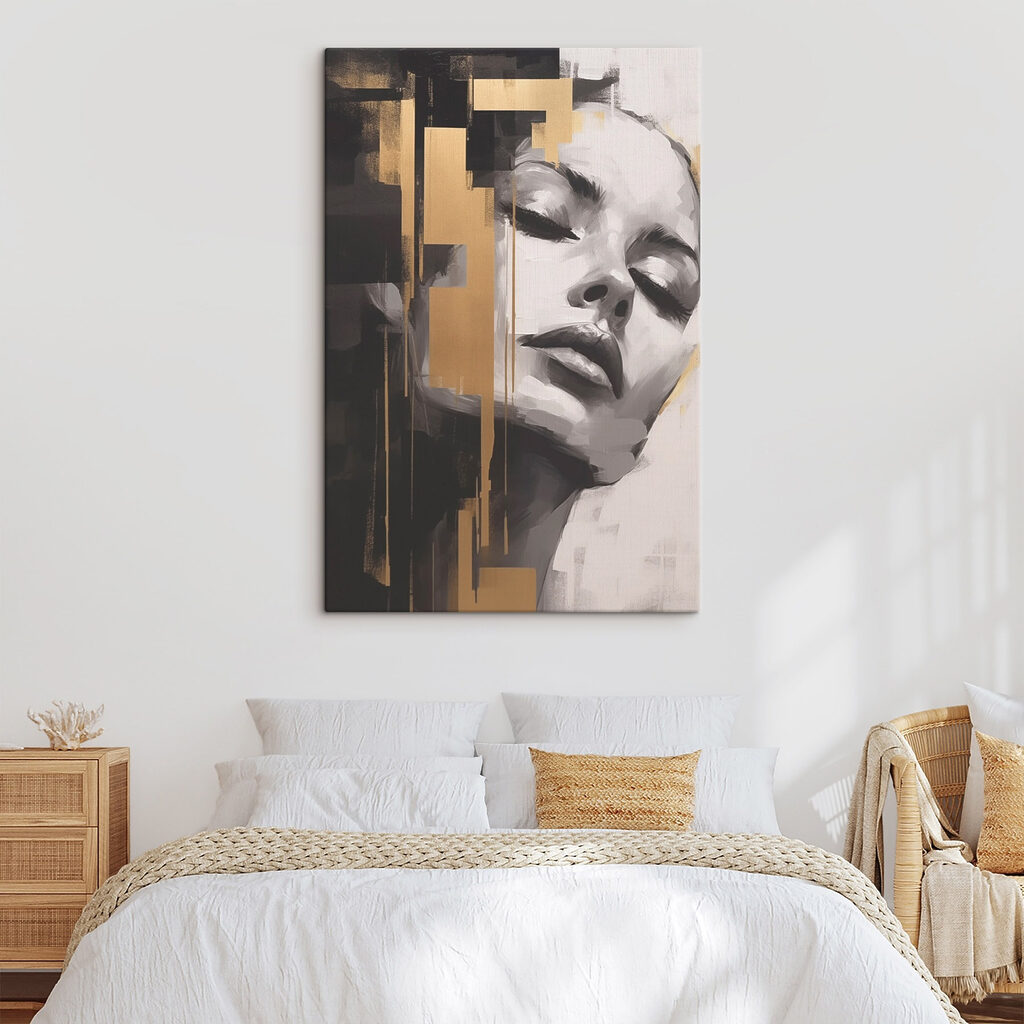 Painting of a woman's face