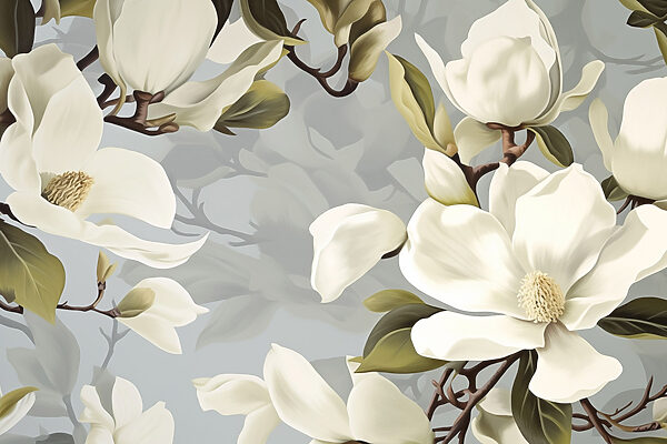 Magnolii frumoase în nuanțe moi Magnolii frumoase în nuanțe moi