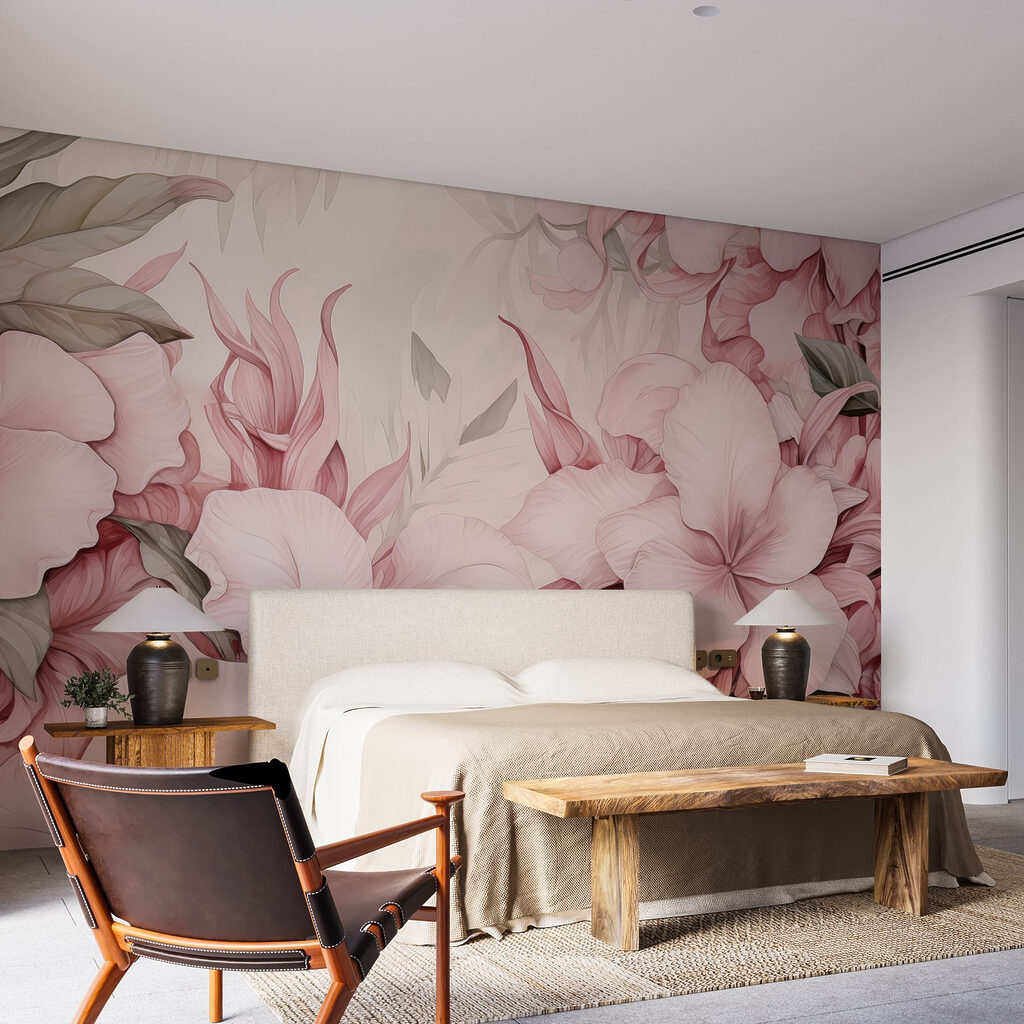 Delicate blooms in soft pastels